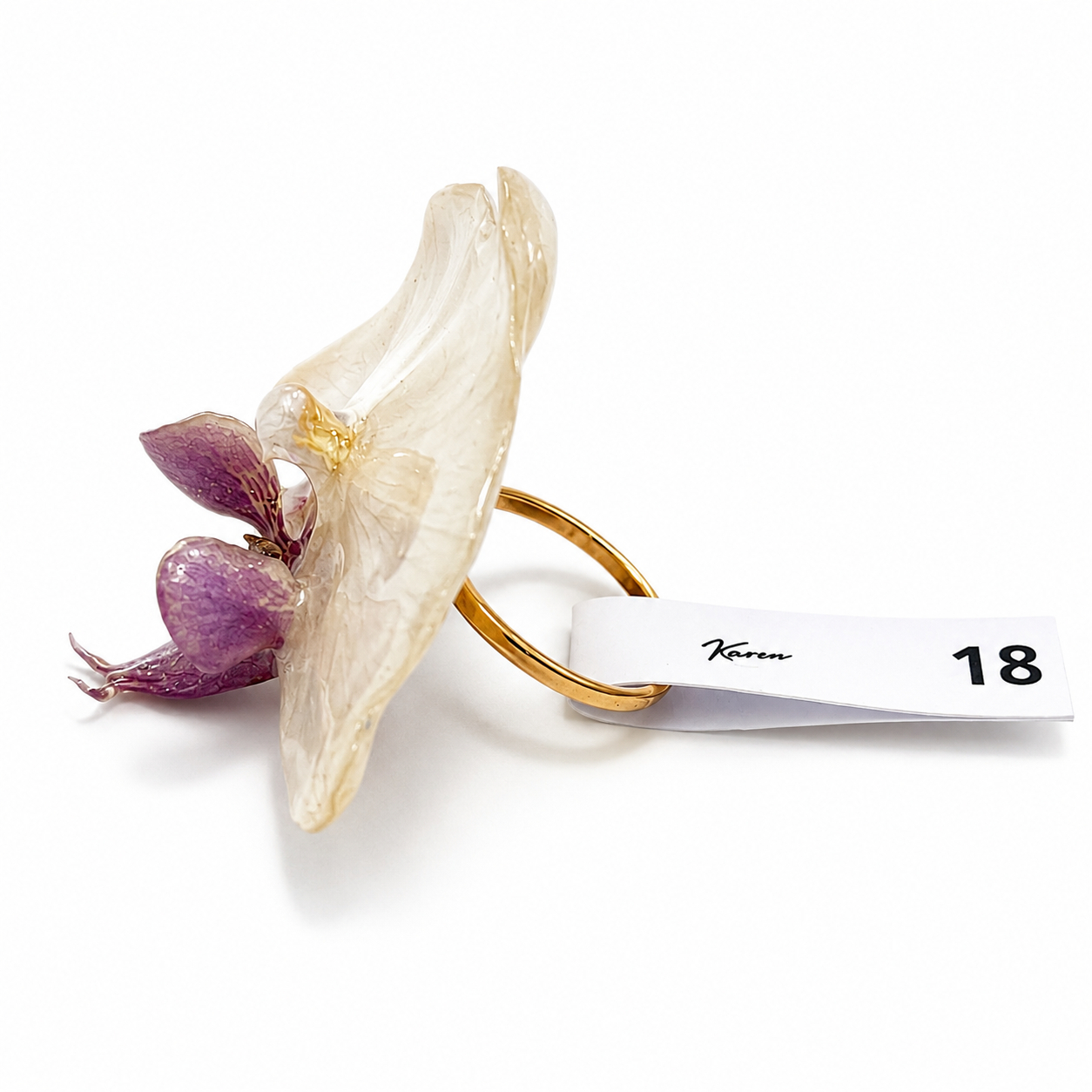 Pearl Orchid Ring