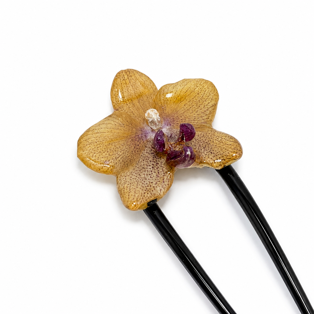 Leopard Bloom Hair Pin