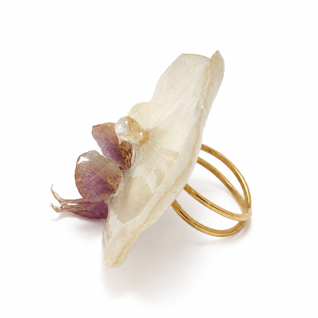 Pearl Orchid Ring